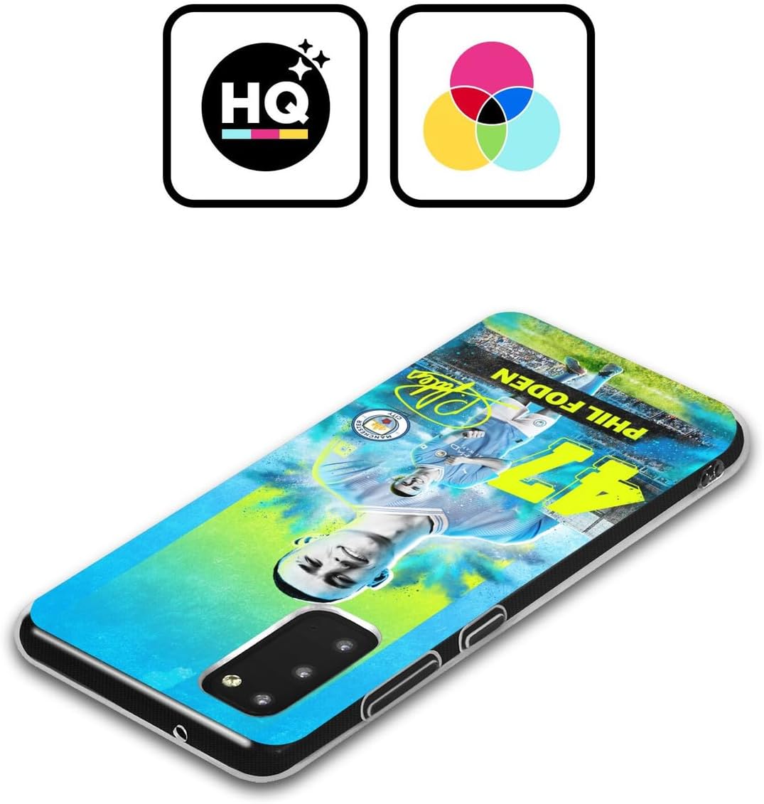 Head Case Designs Officially Licensed Manchester City Man City FC Phil Foden 2023/24 First Team Gel Case [Military Grade Protection] Compatible with Samsung Galaxy S24 FE and Compatible with MagSafe
