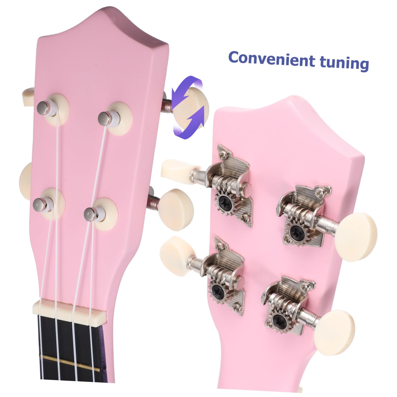 Ukulélé de Tilleul avec Sac Cordes de Rechange et Médiator Instrument Musical pour Garçon Fille et Adultes pour Débutants