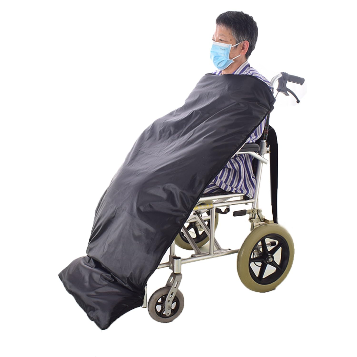 Manta térmica para Silla de Ruedas Gruesa de Invierno, Ropa para Silla de Ruedas, Funda Impermeable para Lluvia para usuarios de sillas de Ruedas manuales y eléctricas, Accesorios