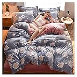Bedding Sheets & Pillowcases Set Double Duvet Covers Set, Winter Duvet Cover Set Bedding Set Quilt...