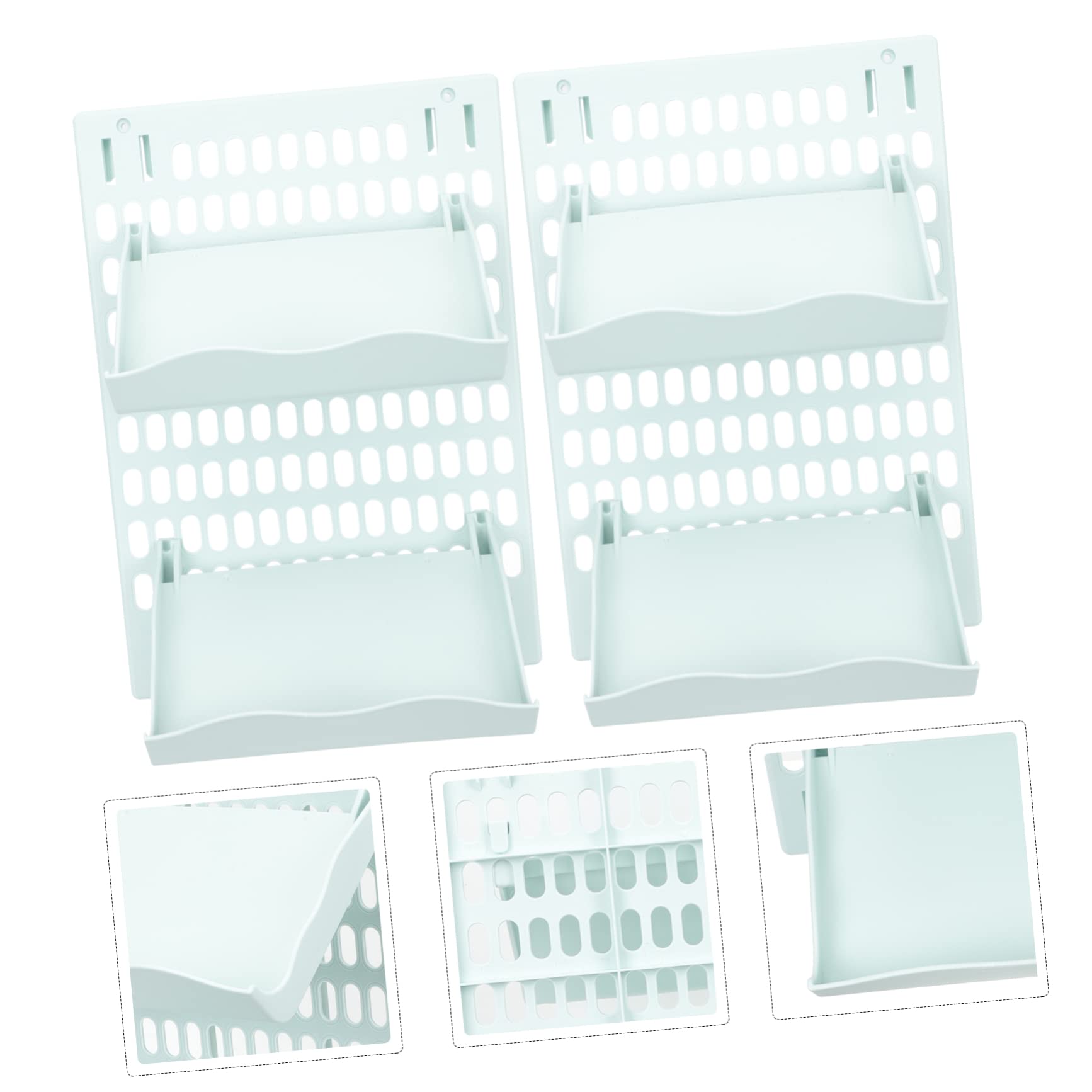 OUNONA 1 Set Wall Mounted Slipper Organizer Rack Punch Installation Shoe Shelf for Bathroom Bedroom and Entryway Slipper Storage with Strong Load Bearing Capacity