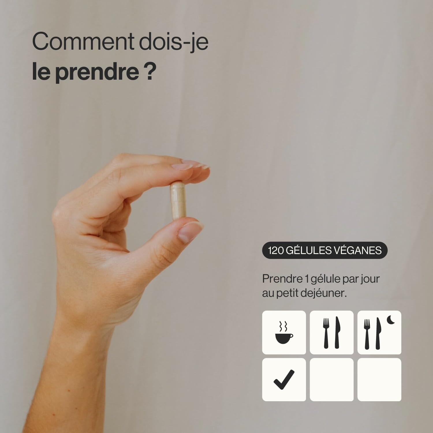 Nootropique - Formule pour augmenter l'énergie, concentration, fonctions cérébrales, l'agilité mentale et mémoire - Ginkgo Biloba, Bacopa, L-Théanine, Tyrosine et Vitamines B6 & B12-120 Gélules