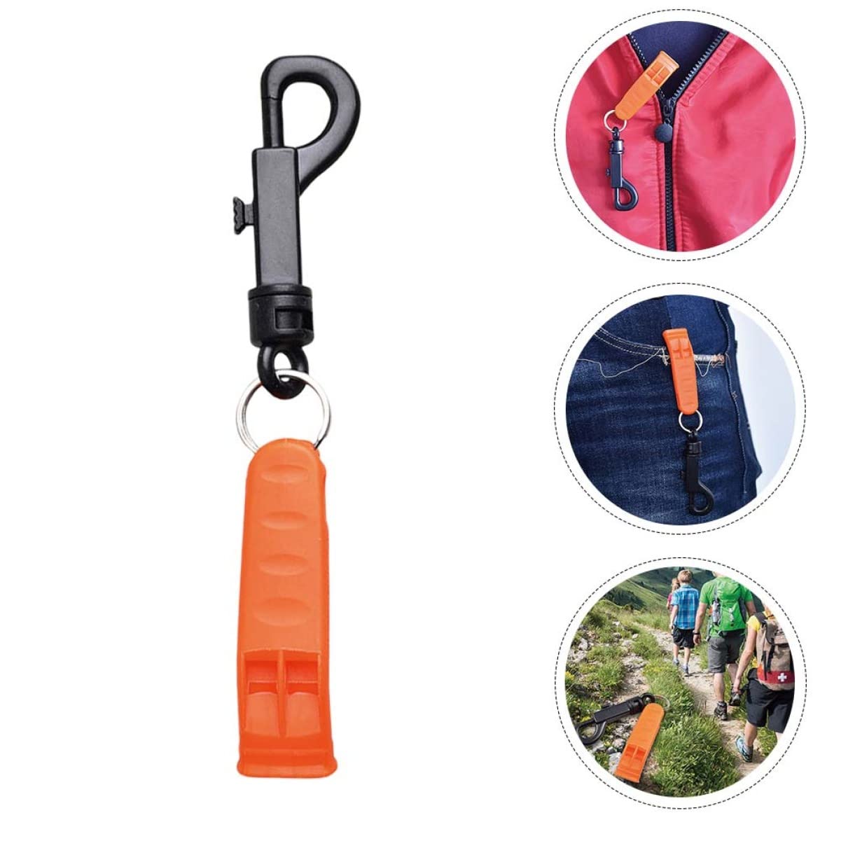 Toddmomy Silbato De Rescate Whistle Orange Cámping Silbato para Acampar Emergencia Silbato De Supervivencia Silbato De Senderismo Silbato para Exteriores El Plastico