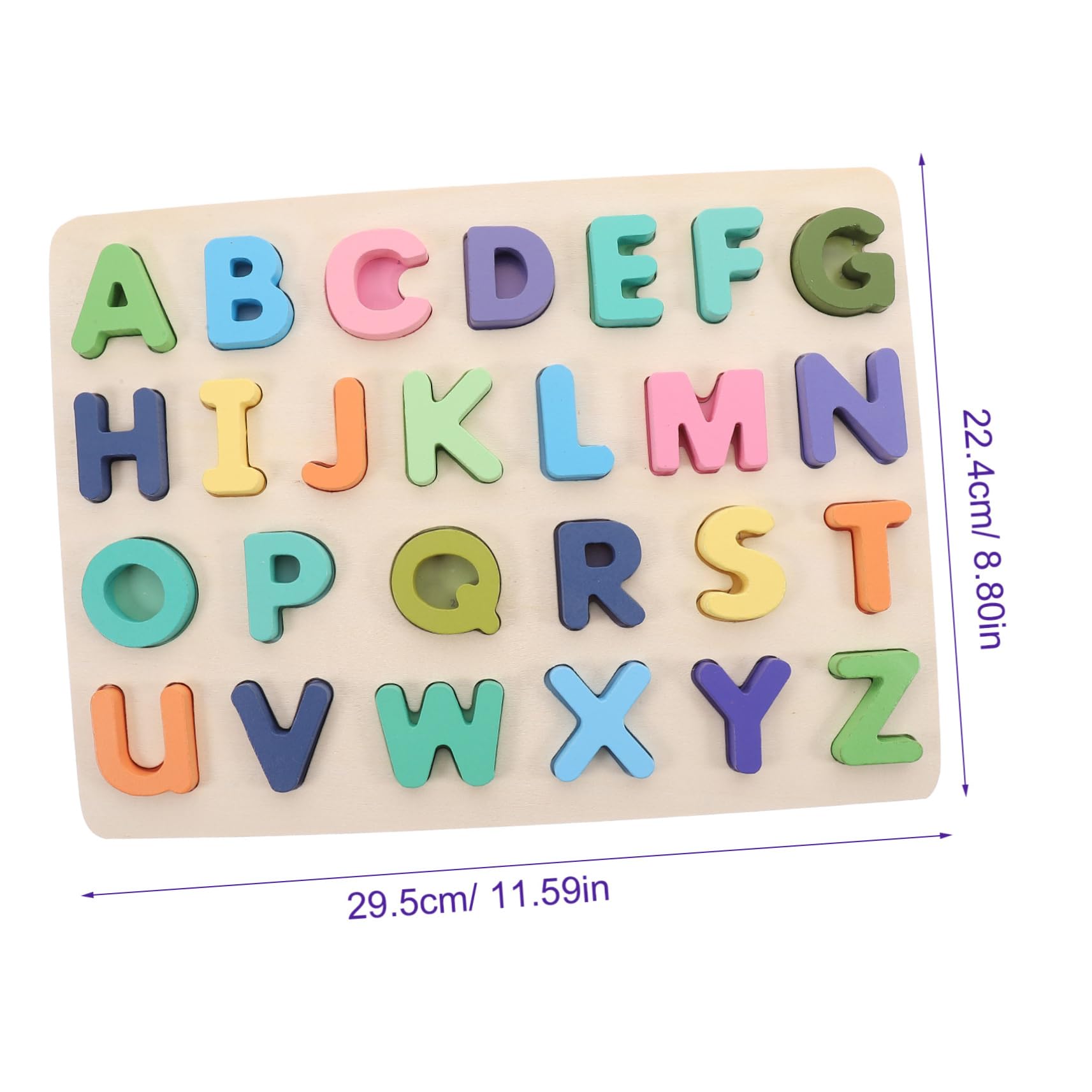 Puzzle Alfabetico in Legno per Bambini, 2 Set, Gioco Educativo | Festa Scuola Decor, Alfabeto Inglese, Lettere e Numeri, Puzzle Lettere Alfabeto