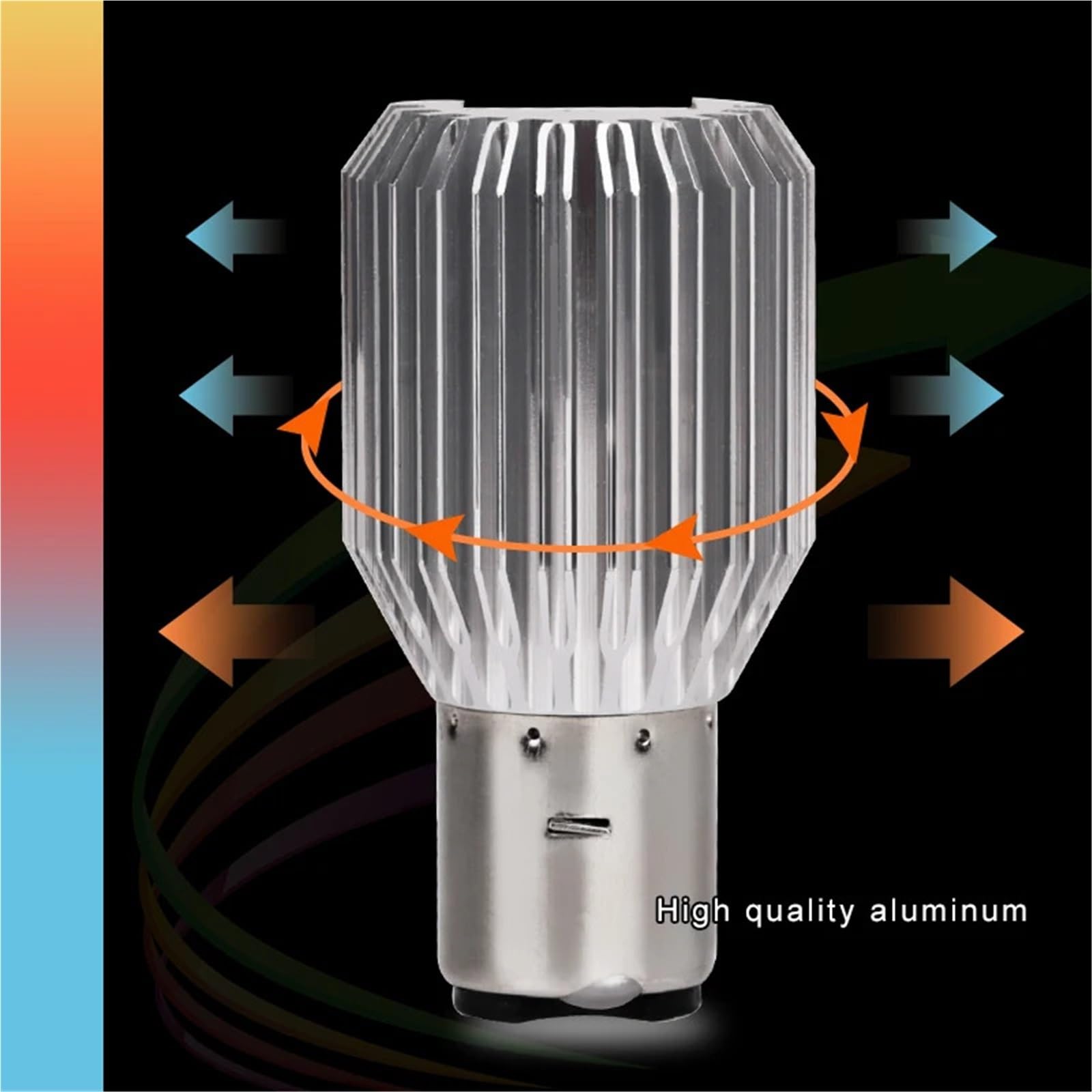 feu additionnel moto led Phare de moto 6000k, ampoule H6 Ba20d, accessoires, éclairage pour Yamaha, Honda(H4)