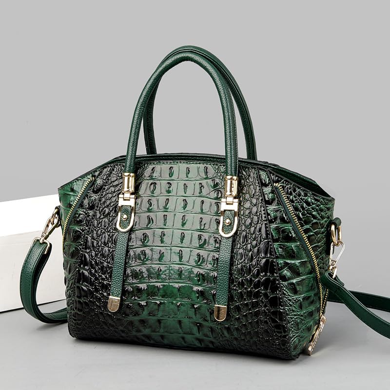 Image of Trendy Crocodile Handbags for Women: Large Capacity Leather Handbag Crossbody Bags with Shoulder Strap Ideal Choice