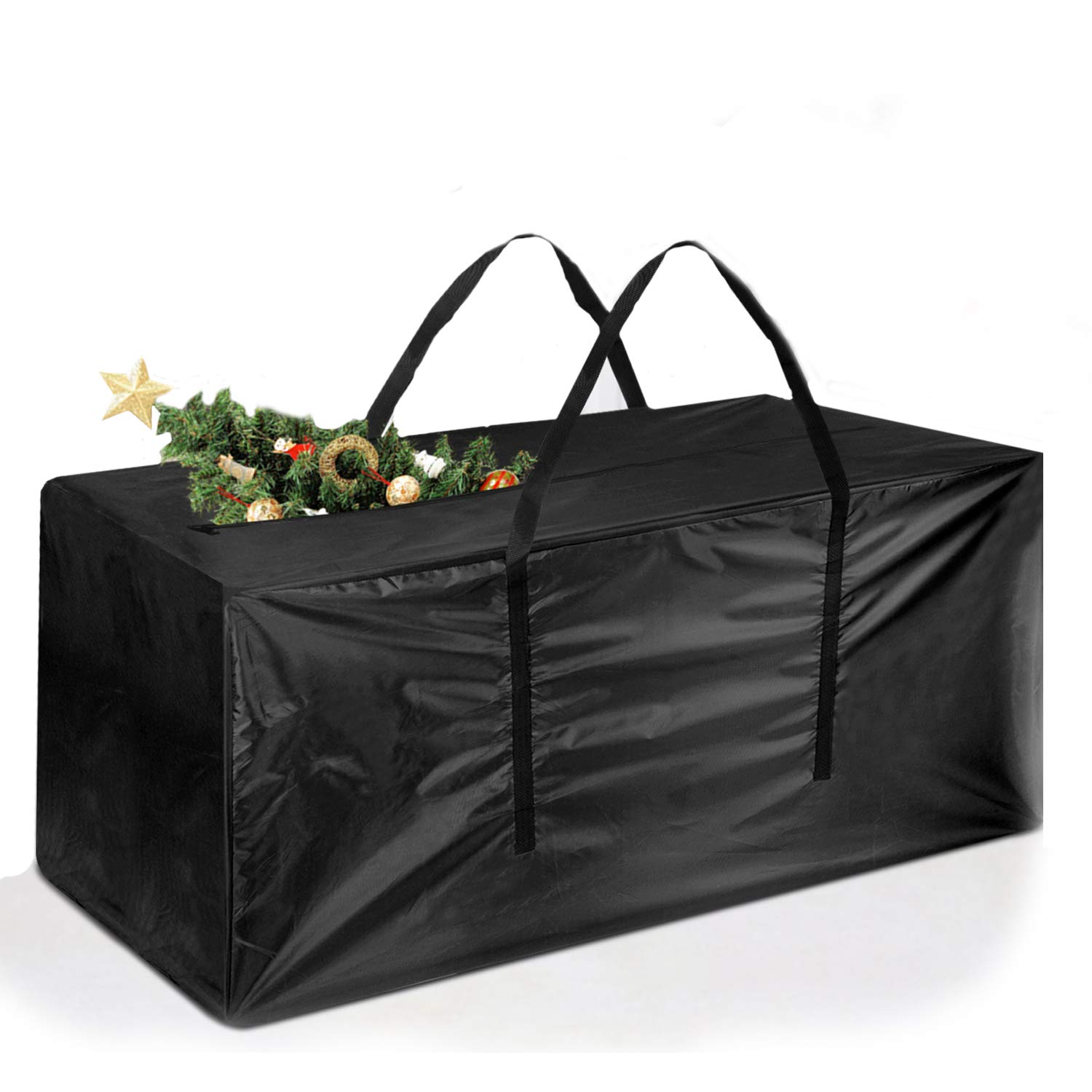 TUPARKA Christmas Tree Storage Bag Fits Up to 9 ft Artificia Trees 65” x 15” x 30” Extra Large Moving Bags, Black