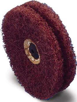 Satin Finish Buff 2ply - 4, Medium Brush Buffing Wheel for Polishing Motors