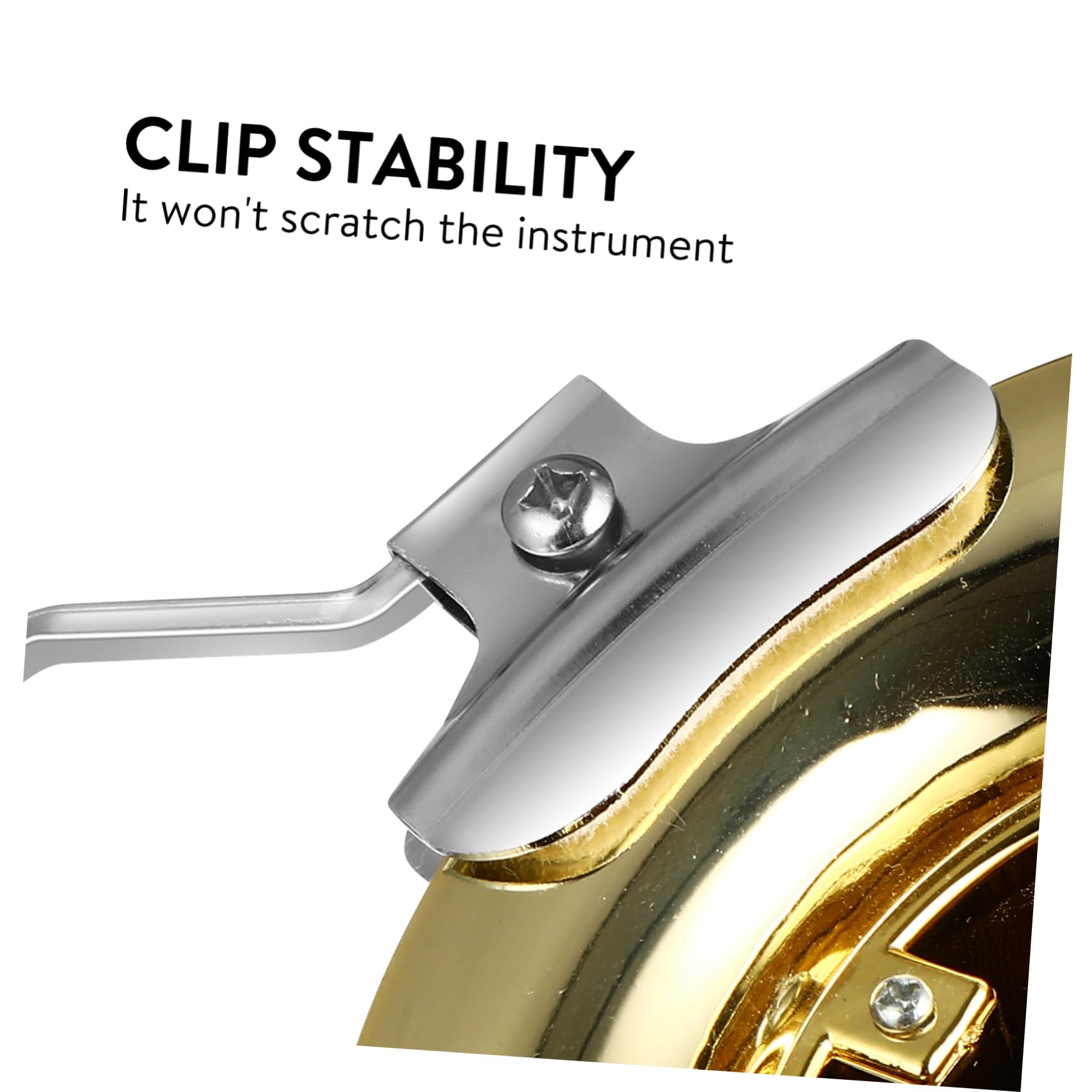 Abaodam Sheet Music Clip for Trumpet Trombone Players Marching Music Holder Lyre Lightweight Compact