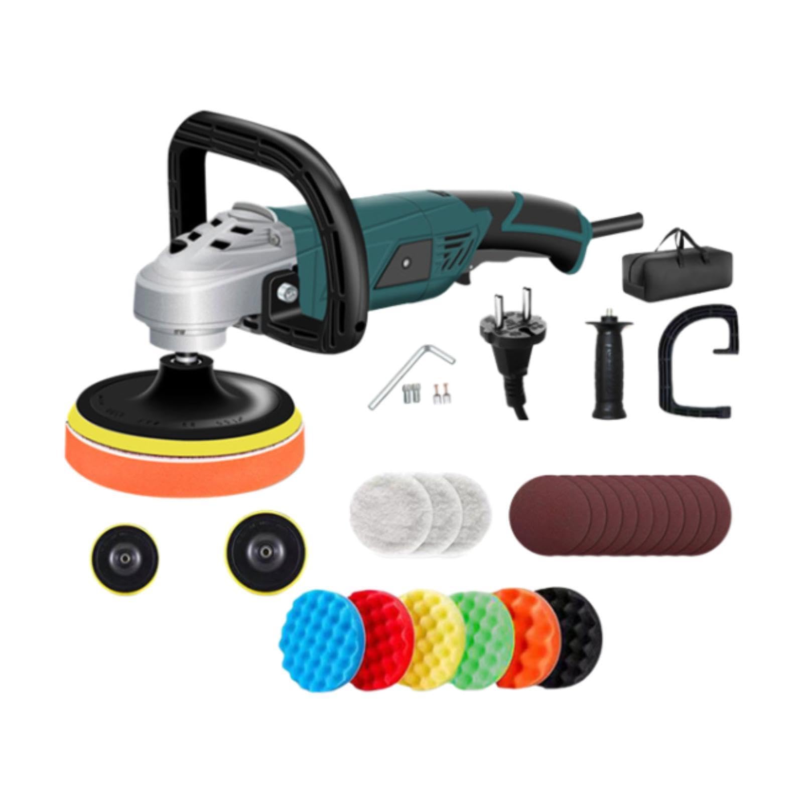 #N/a Polisher Pulidora Profesional Portátil con Accesorios Intercambiables para Pulido Multifuncional Adecuada para Mantenimiento Detallado, 27 Piezas