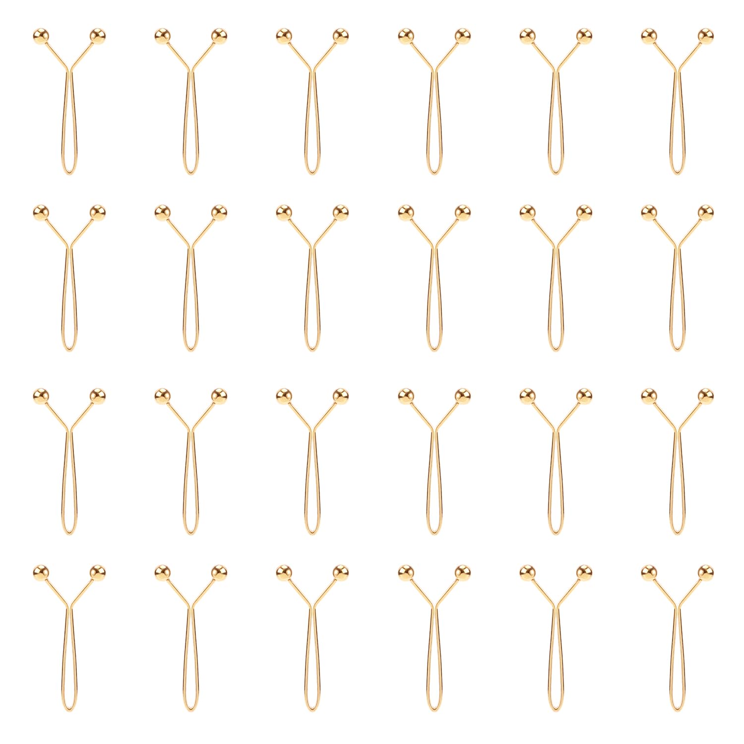 24 Pezzi Spille Hijab, Moda Squisita Scialle Fermaglio per Sciarpa Fermagli per Hijab Musulmano Spilla di Sicurezza Bottoni per Foulard da Donna Abito Maglione Gioielli Accessori (Oro