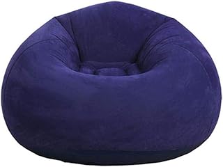 ouruanyang Bean Bag Chair Silla Inflable con Forma de Frijol Sofá Inflable, Tumbona reclinable para Juegos para Adolescentes, Hogar al Aire Libre Ocio Entretenimiento BeanBag Chair (Color: Azul)