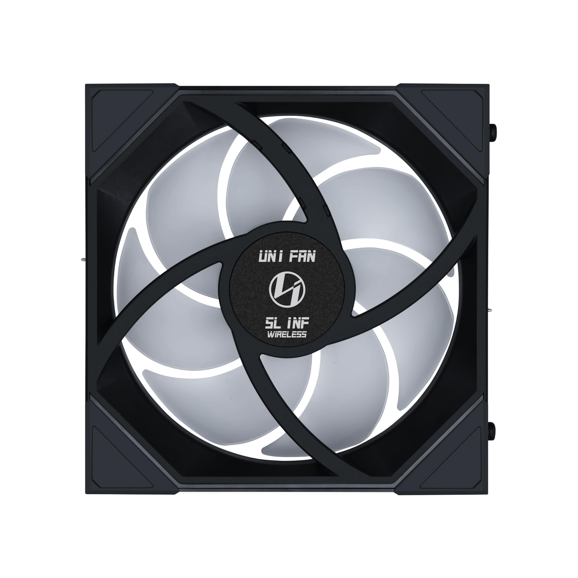 Lian Li UNI Fan SL-Infinity Wireless 140 - Confezione singola -Controllo del segnale wireless 2,4 GHz - Ventilatore ARGB - Doppio effetto specchio Infinity personalizzabile - Design a margherita