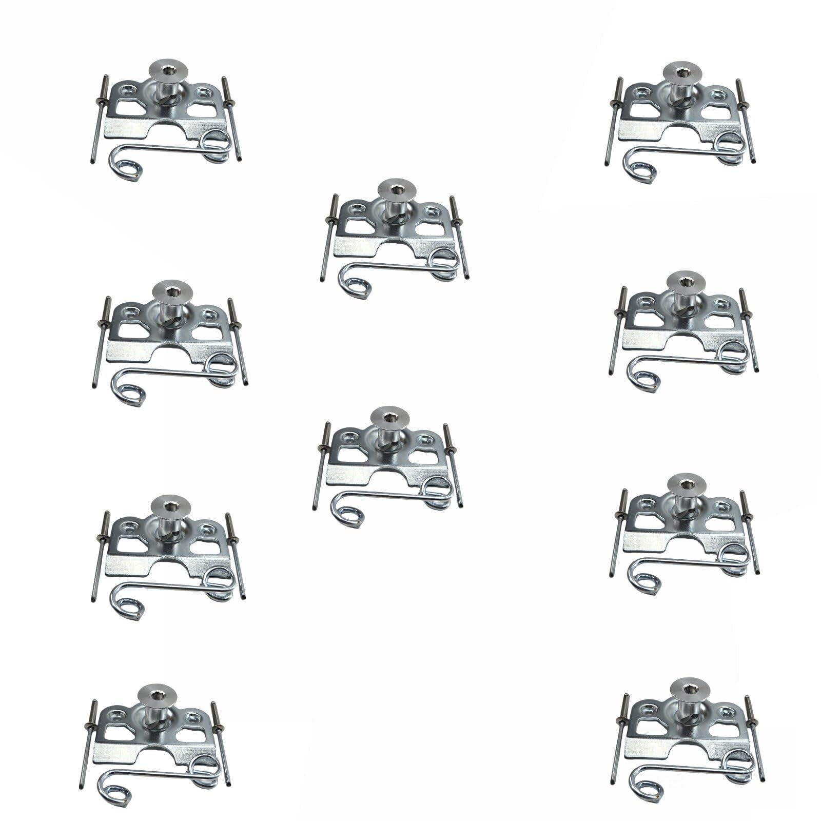 Dzus Fasteners 10 Pack - Quick Release Steel Buttons -2