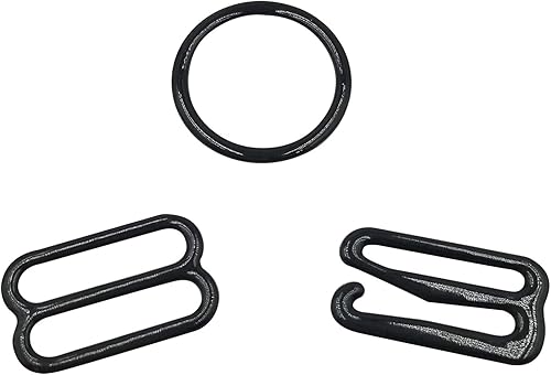 Miniatura 1 de SORTUMOLA 30set de metal lencería hardware costura clips ganchos de cierre para sujetador correa negro accesorios de costura
