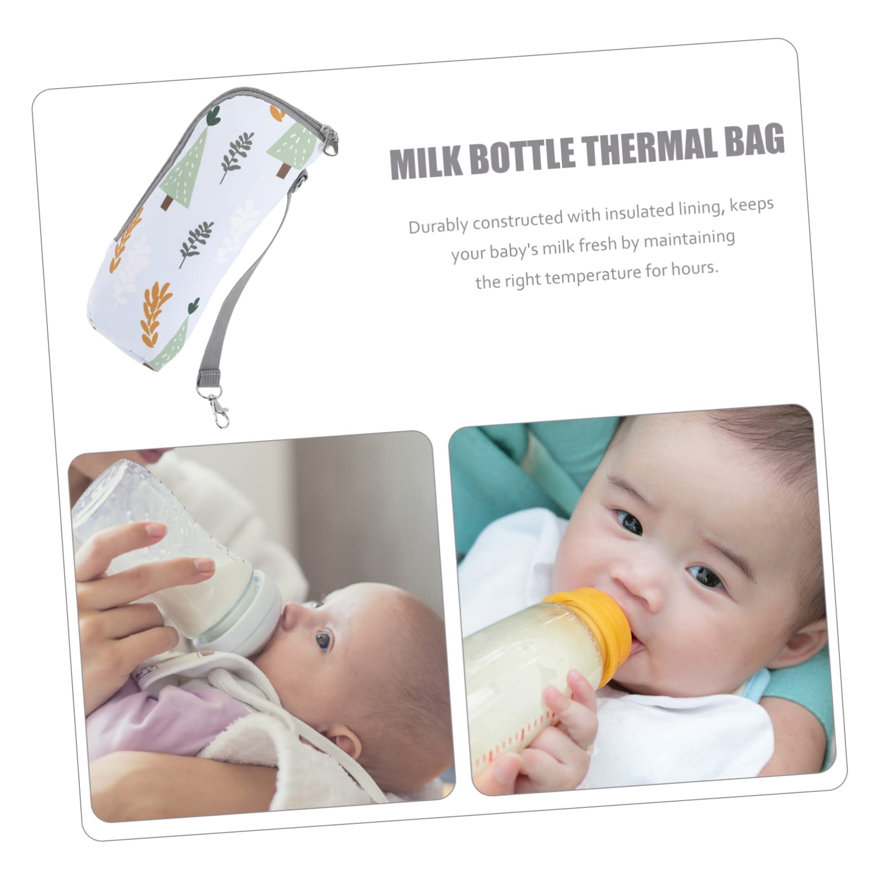 5piezas Bolsa Térmica para Biberón Aislante Portátil para Viajes Botellas De Leche para Mamás y Papás Actividades Al Aire