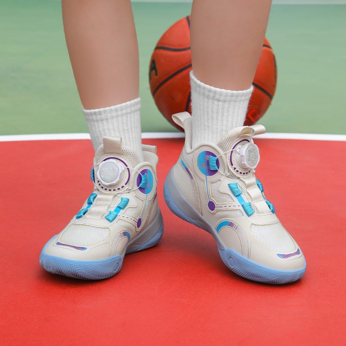 Chaussures de Basket pour garçons Chaussures de Basket pour Filles Chaussures de Basket pour Enfants Chaussures de Sport Entraîneurs Confort Tennis Course à Pied Entraîneurs