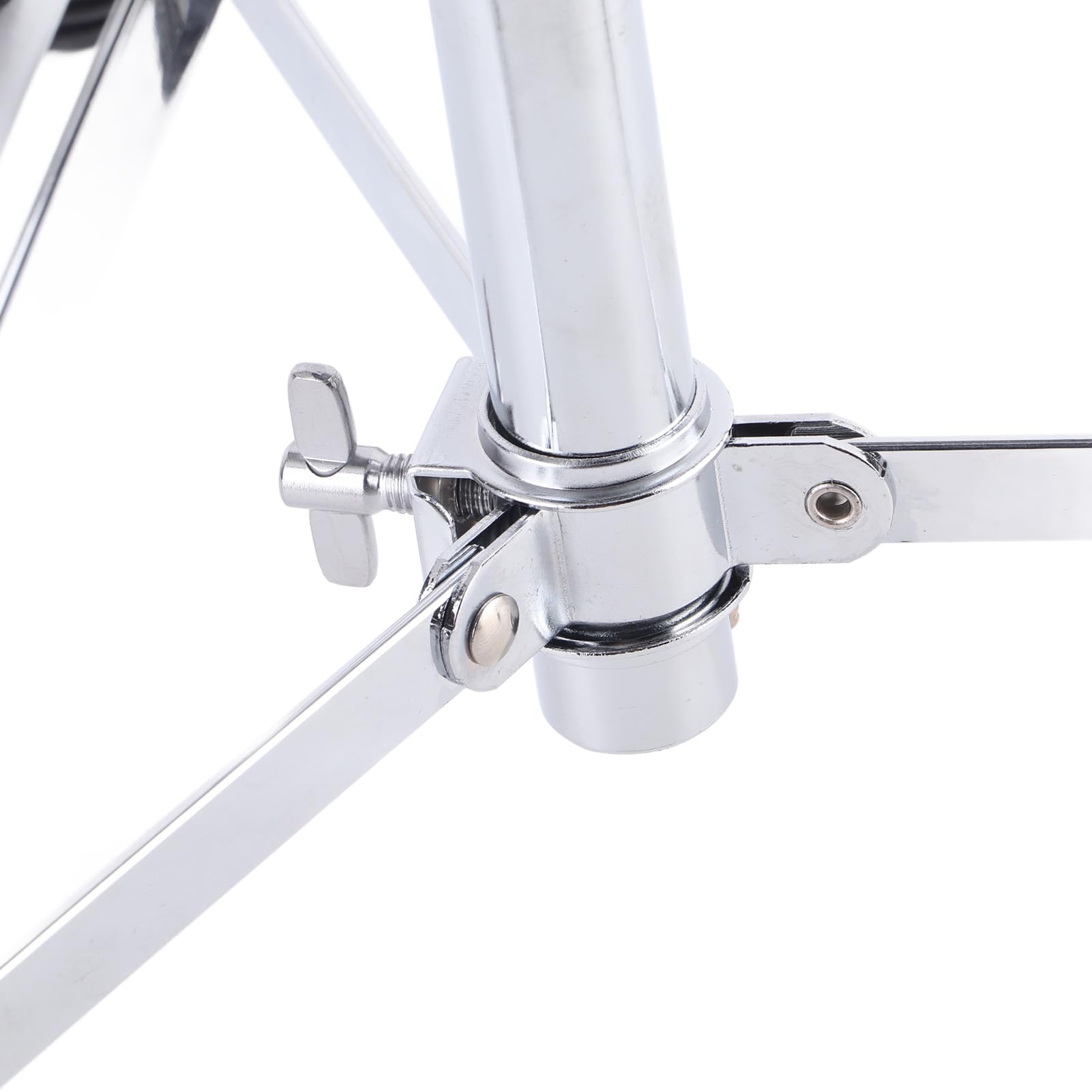 Walfront Taburete Plegable para Batería, Trono Acolchado de Altura Ajustable, Asiento Resistente para Bateristas, 42,5-55 Cm, Uso Universal