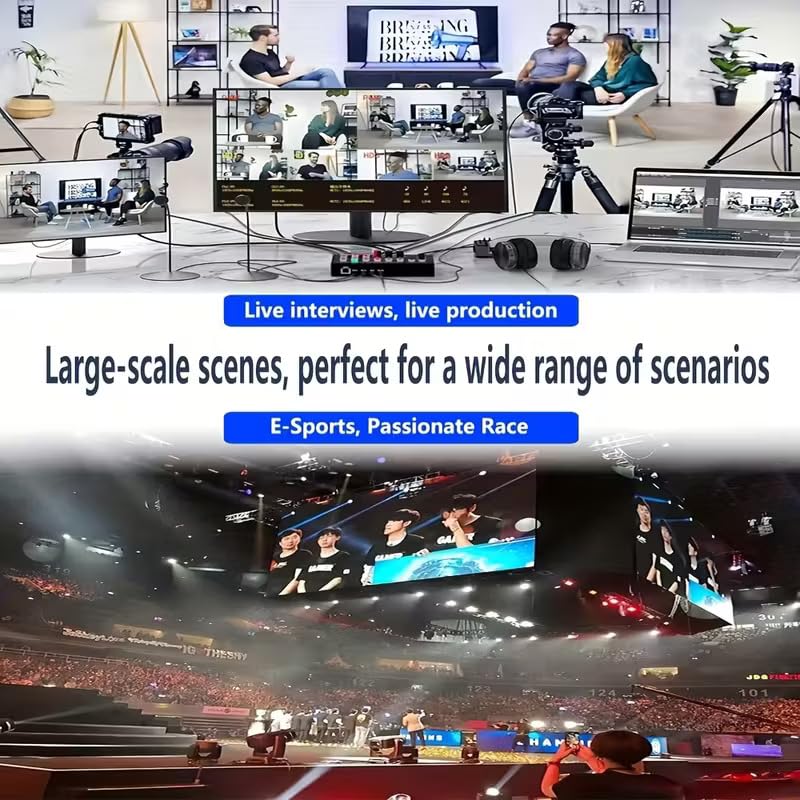 Image of MICROWARE FHD 4 Channel hdmi Video Recorder Mixer for Live Streaming 4xhdmi usb3.0 switcher Video Recorder for Tapes osd Camera