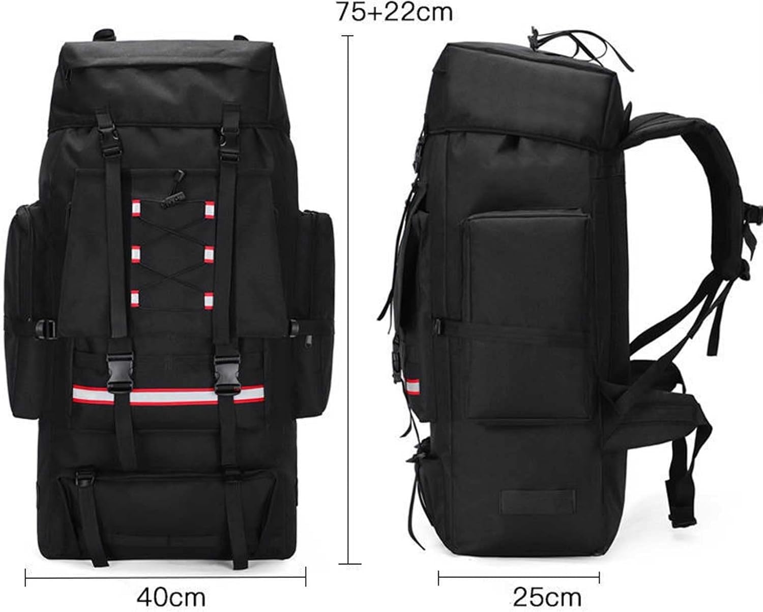 Zaino Da Viaggio Zaino Da 130 Litri, Zaino Da Trekking, Traspirante Leggero Impermeabile Zaino Grande Alpinismo Trekking Campeggio Viaggio Escursionismo Zaino Da Campeggio Borsa