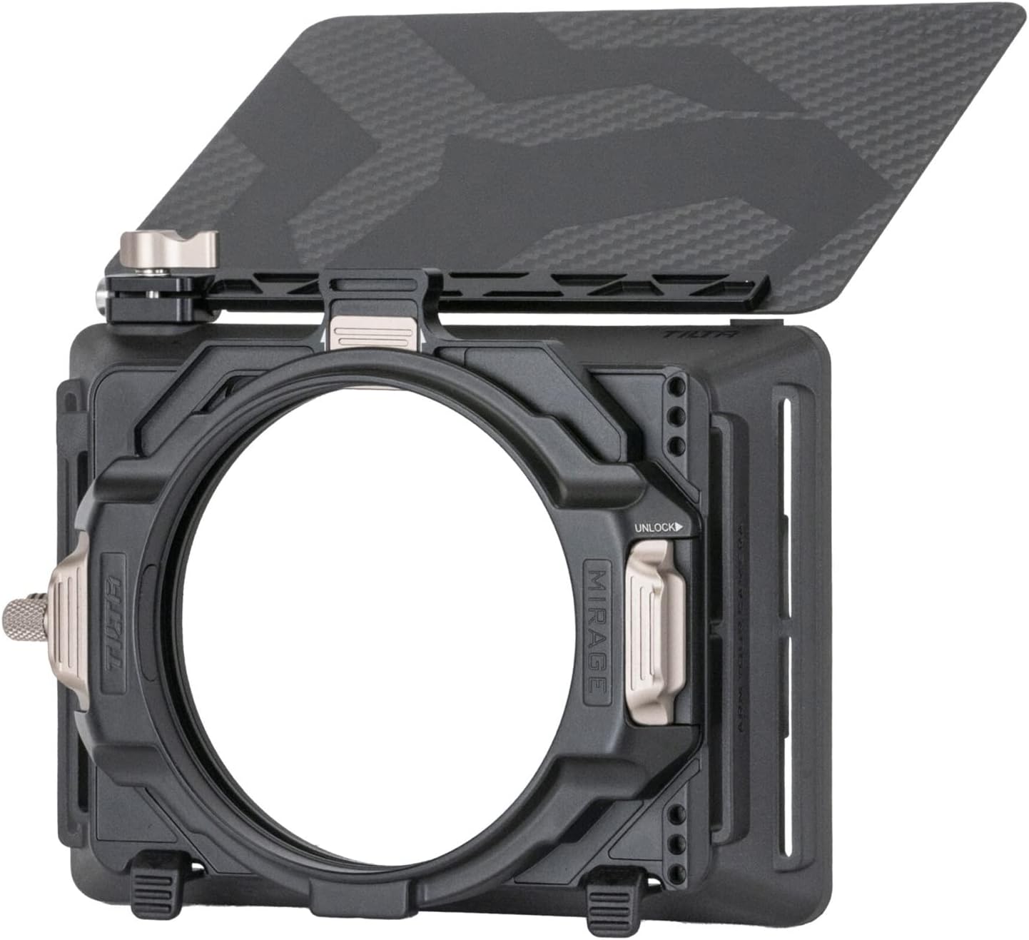 Mirage Matte Box | 4" x 5.6" and New 95mm Circular Filters | 67/72/77/82mm Adapter Rings | Lightweight | Cartridge Filter Design