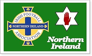 CafePress Northern Ireland Football Sticker Rectangle Bumper Sticker Car Decal