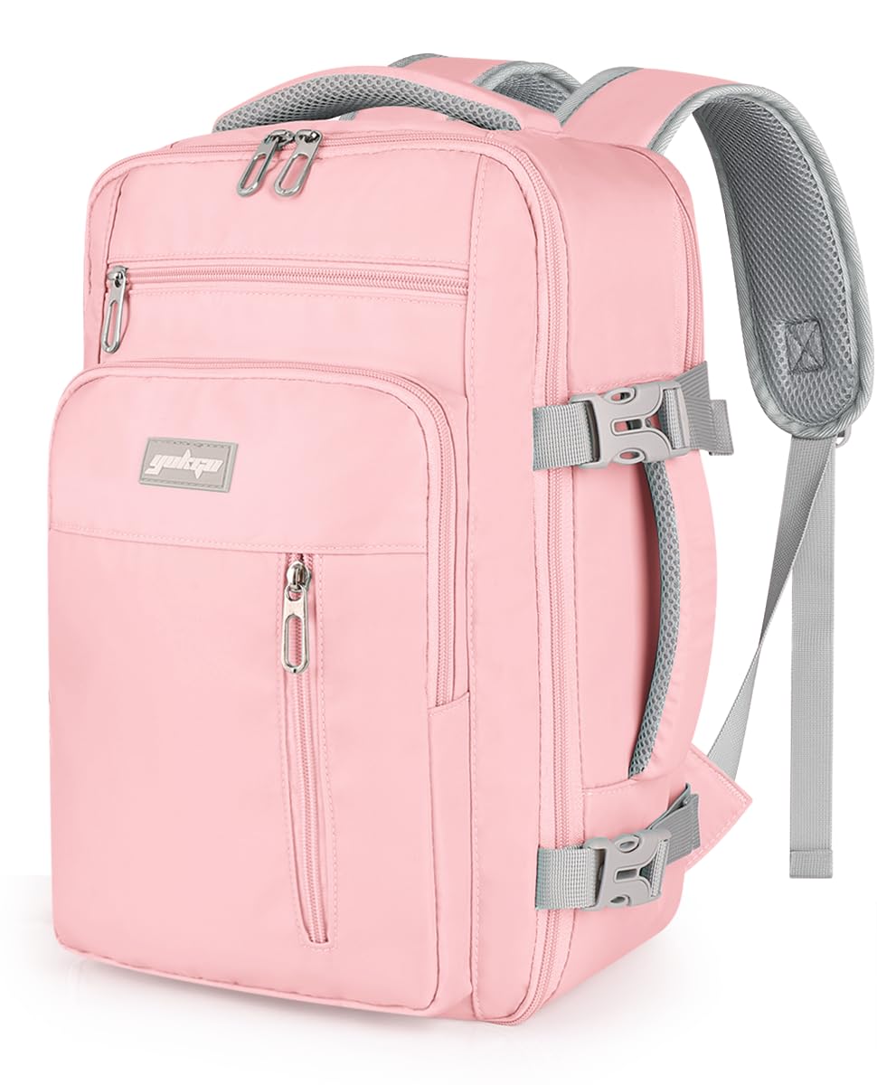 YOKGO Zaino Ryanair 40x20x25, Zaino da viaggio,Bagaglio a Mano 40x20x25 Ryanair, Zaino da Viaggio Aereo Bagaglio a Mano, Zaino Scuola, Zaino Porta PC 15,6”Zaini Zaino Aereo Sotto il Sedile Donna Uomo
