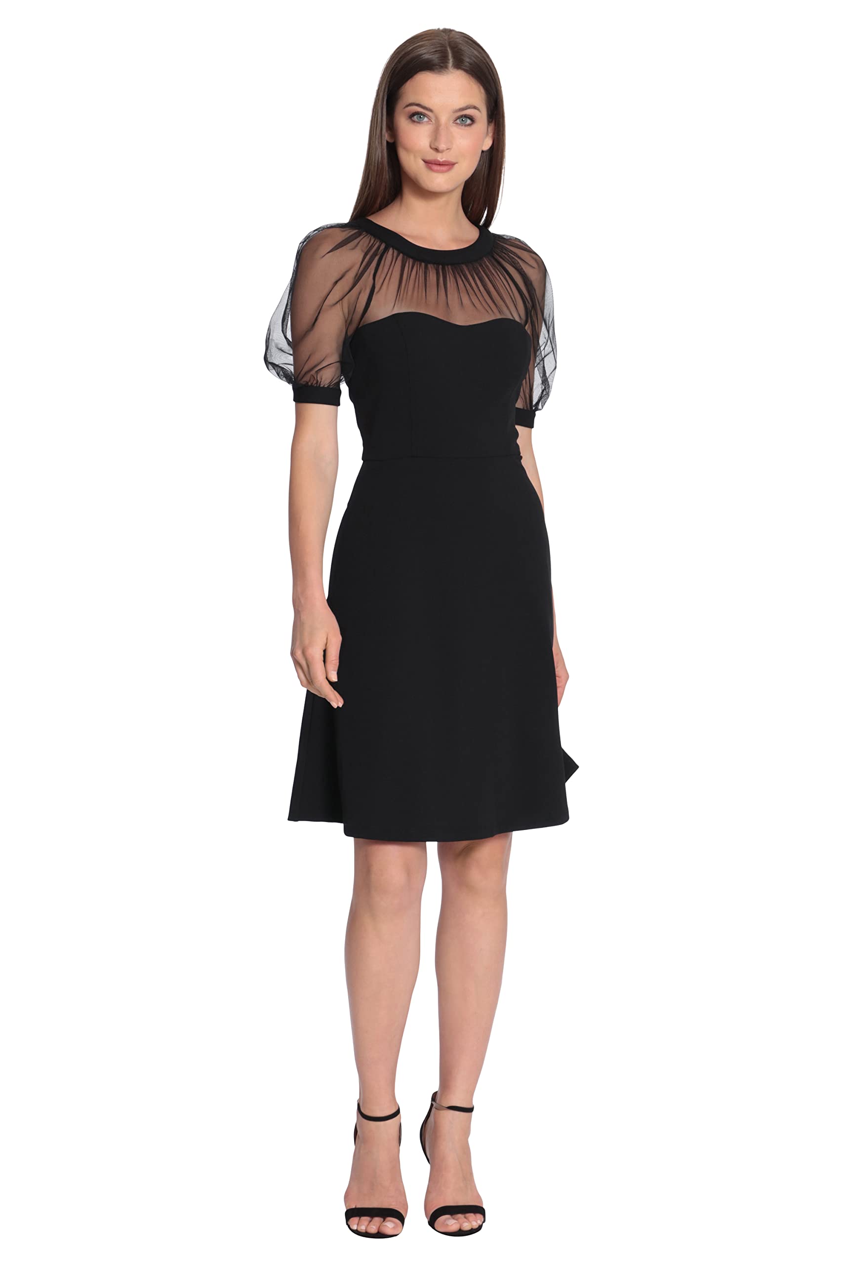 Maggy London Women's Illusion Dress Occasion Event Party Holiday Cocktail Guest of Wedding.