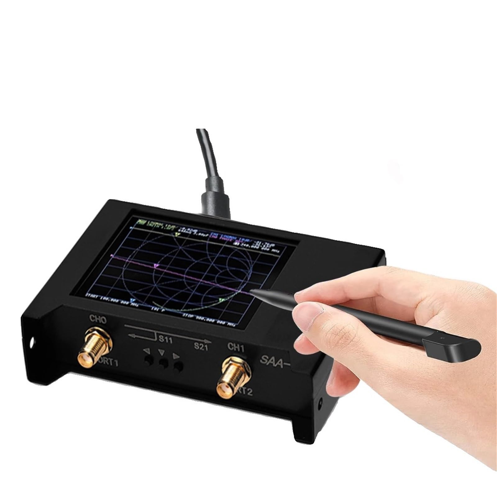 Analizator sieci, Ekran 2,8" NanoVNA SAA2 3G, Analizator Sieci Wektorowej