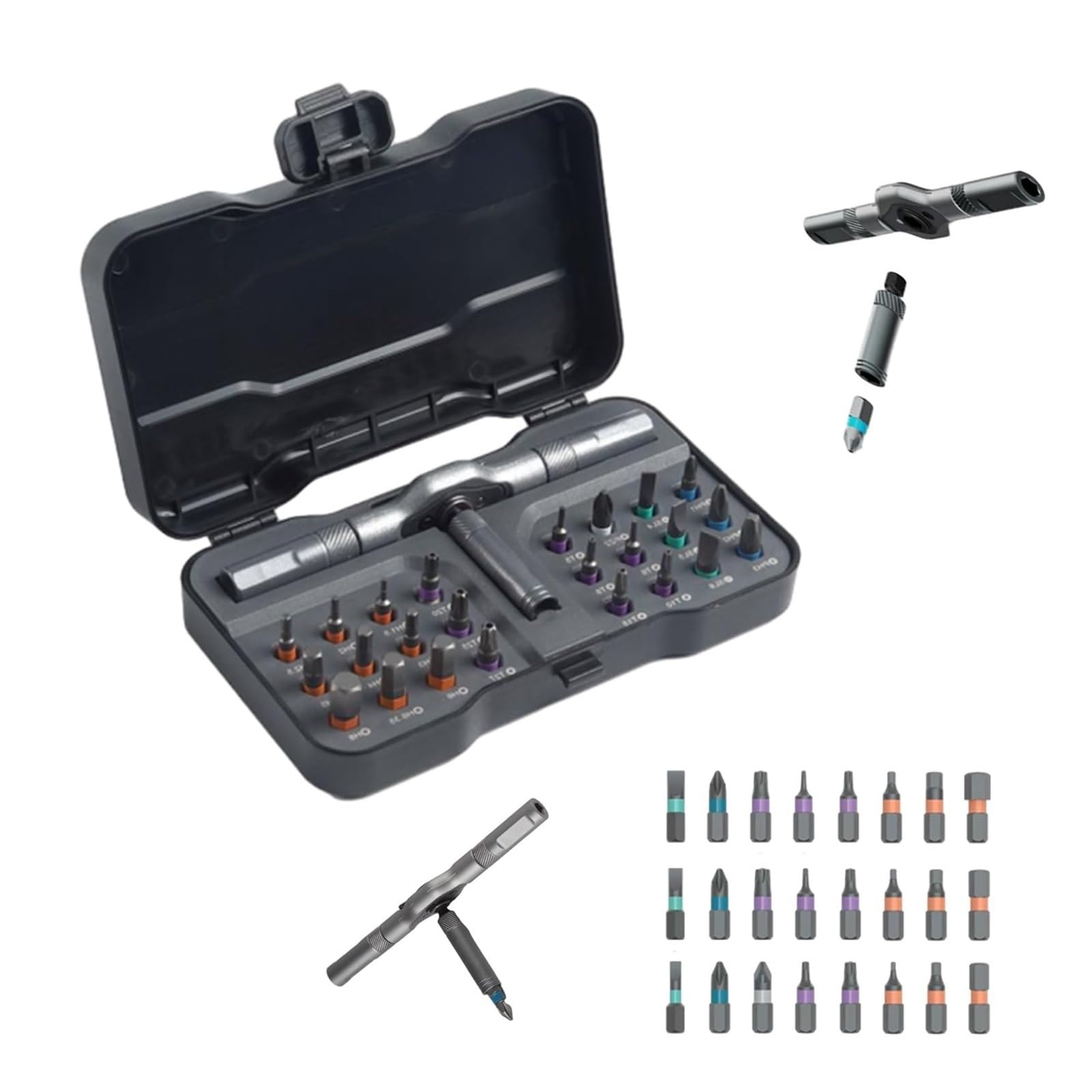 66 in 1 Magnetic Ratchet Screwdriver Set - Premium Mini Precision Screwdriver Set for Electronics, Furniture, Bicycles, Watches, and DIY Repairs