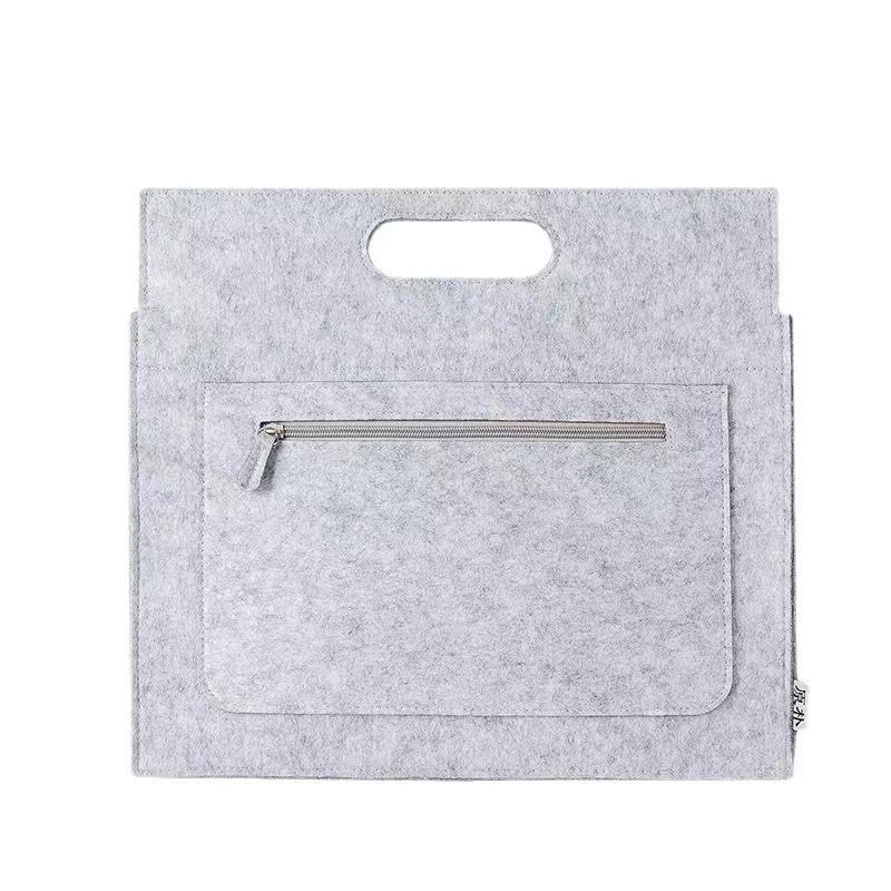 Stylish Felt Laptop Tote Bag for Women, Minimalist Laptop Sleeve Handbag with Custom Logo Option, Professional Business Tote Bag for Office, Exhibitions, Meetings & Travel-image-30