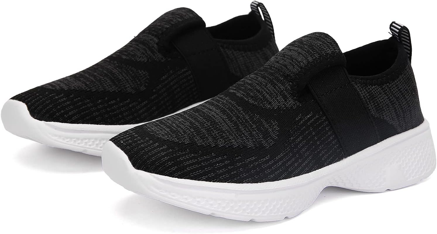 Kids Lightweight Breathable Loafer Walking Shoes Easy Walk Sport Running Sneaker Casual Slip-on Shoe for Boys Girls