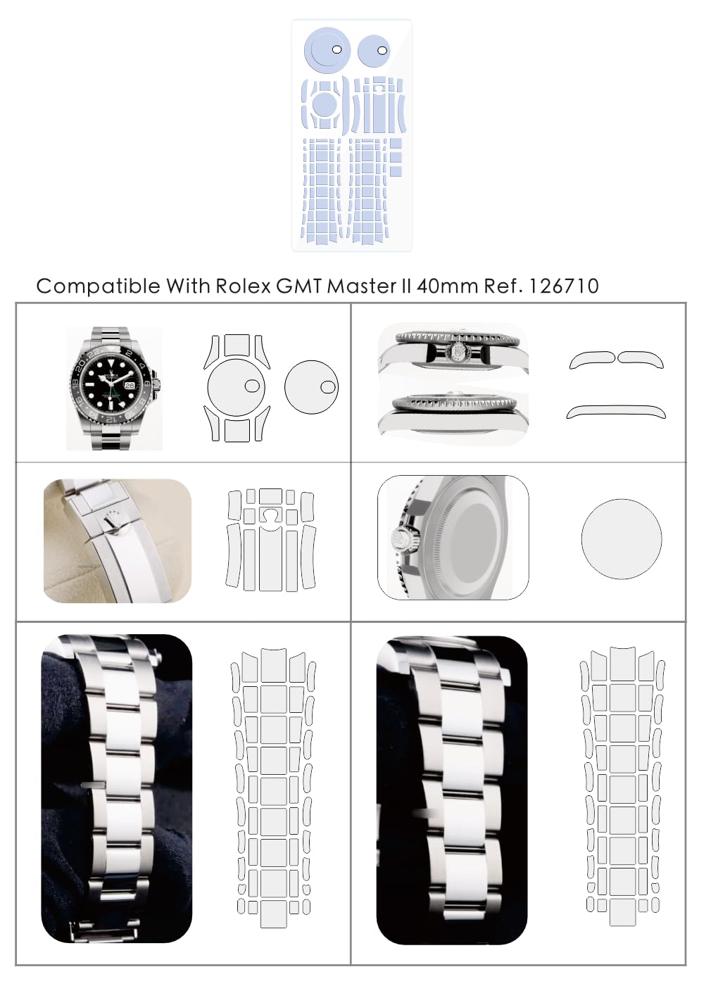 Amazon | BagArmor 保護フィルム ロレックス GMT Master II 40mm Ref