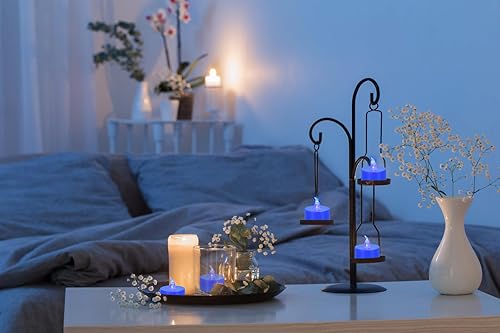 Miniatura 31 de Velas de té LED, paquete de 24 velas de té parpadeantes sin llama, luz amarilla cálida, duran más de 200 horas, funcionan