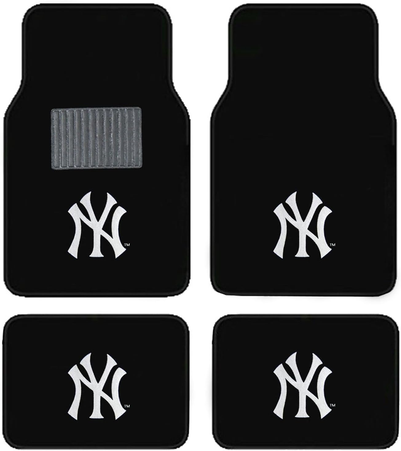 MLB Yankees Universal Fit Plush Carpet Floor Mats Nigeria Ubuy - Main Image