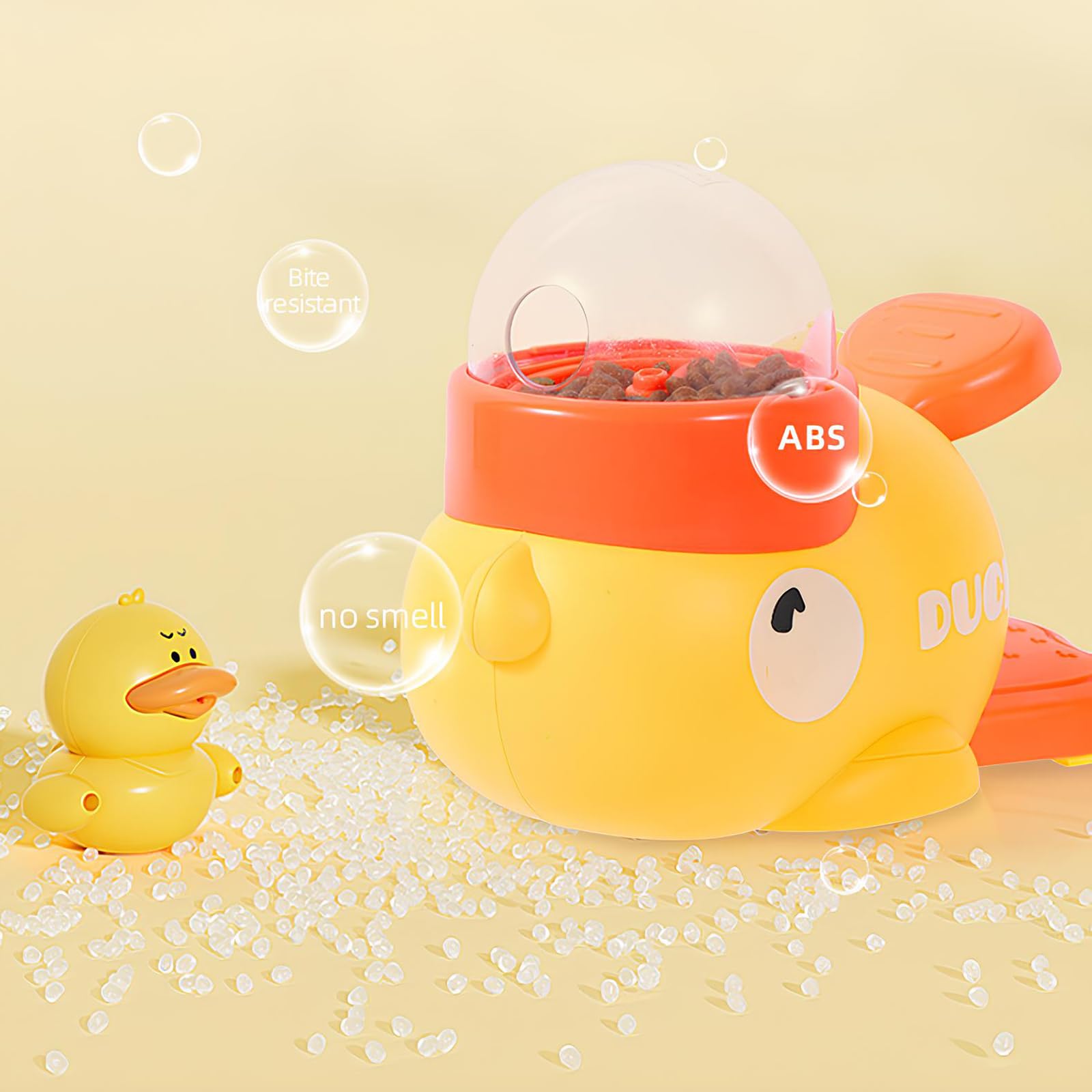 Duck Treat Dispenser, Giocattolo Erogatore Interattivo, Gioco Dispenser Cibo per Cani, Interactive Pet Automatic Feeder Toy, per Animali Domestici, Dolcetti di Interazione per Arricchimento