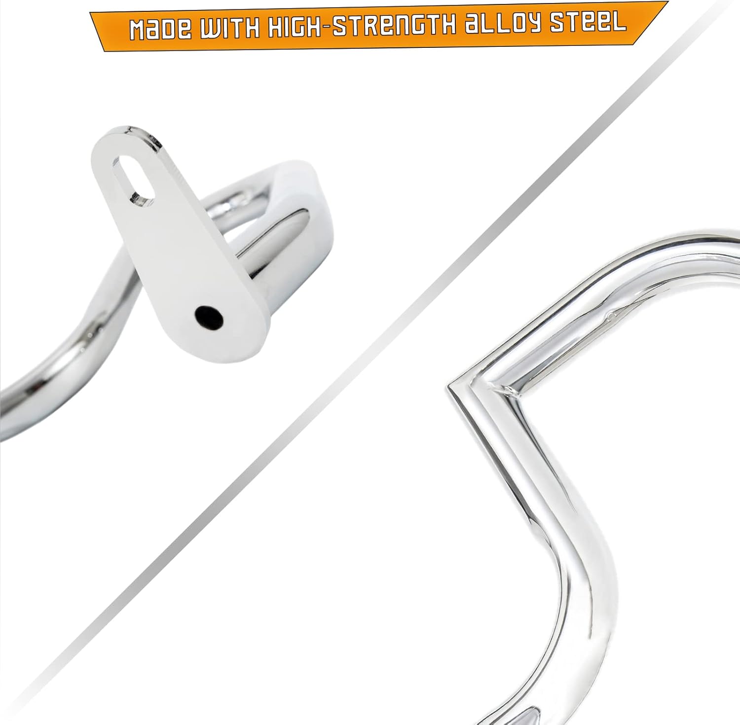 Kinglemc Crash Bar Engine Guard Highway Freeway Bar for Suzuki VL800 Intruder Volusia 800 C50 M50 Boulevard 2005-2025 (Silver)