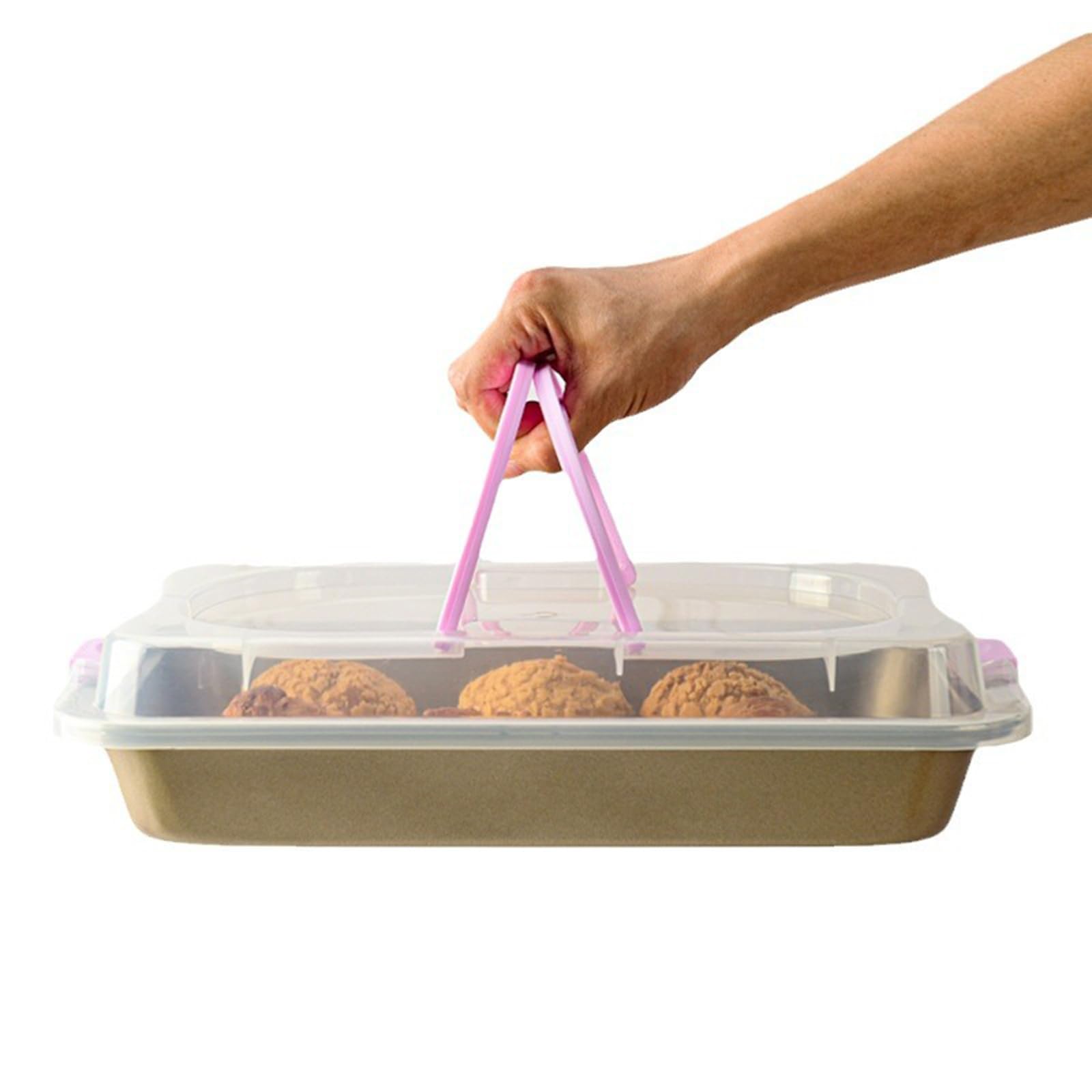 Bandeja Rectangular para Hornear Pasteles, Bandeja para Hornear con Revestimiento Antiadherente, Bandeja para Asar con y para Horno Tostador, Bandeja para Hornear