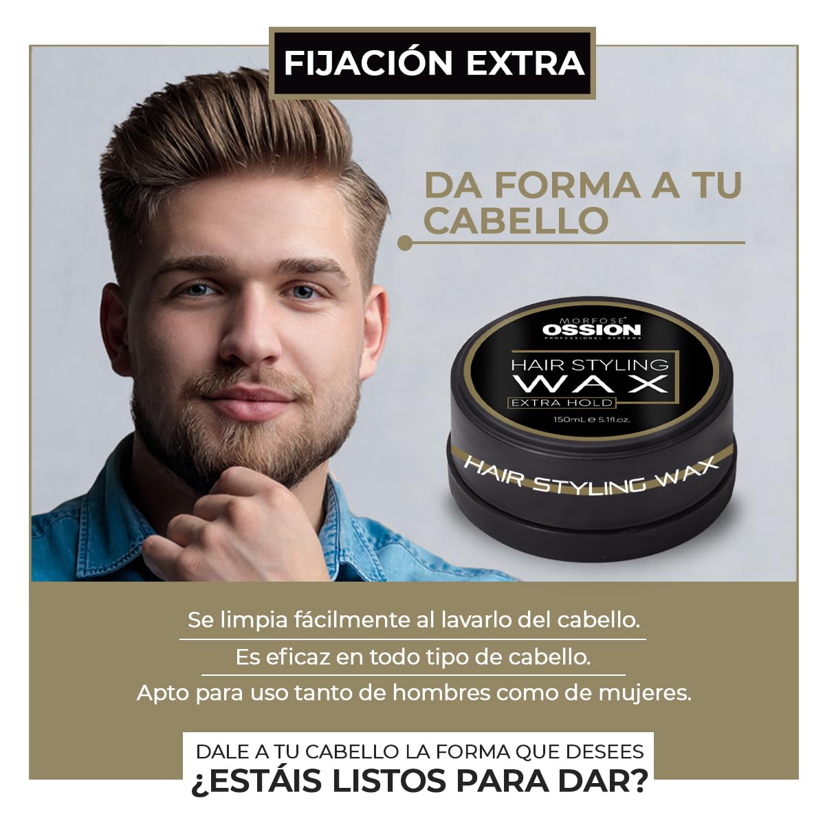 Morfose Ossion PB Wax Medium Hold 150 ml