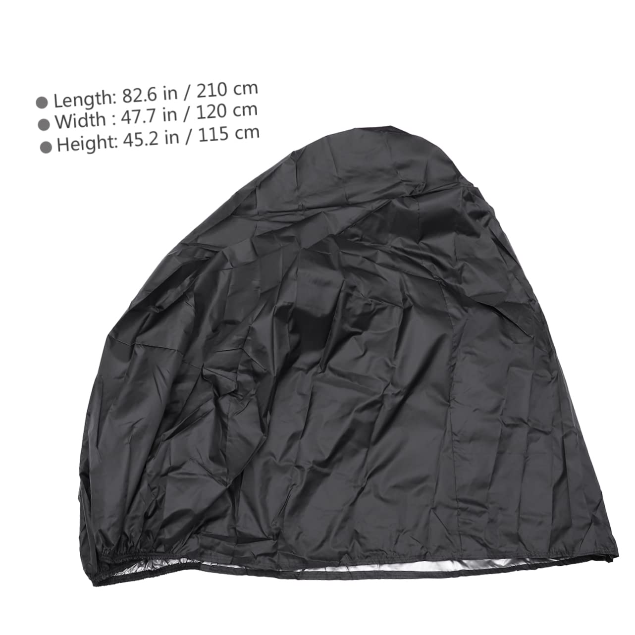 Yardwe Prato Falciatrice Copertura Equitazione Rasaerba Copertura Impermeabile Heavy Duty Prato Trattore Copertura Antivento per Il Veicolo Outdoor Erba Nero della Macchina