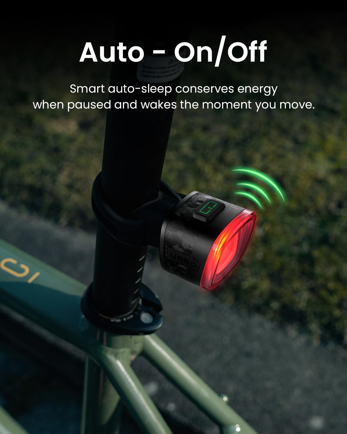 Magicshine URBO TL Feu arrière de vélo avec USB C Rechargeable, 50 lumens, étanche IPX6, Feux arrière pour vélo de Nuit, Feux arrière intelligents pour vélo de sécurité