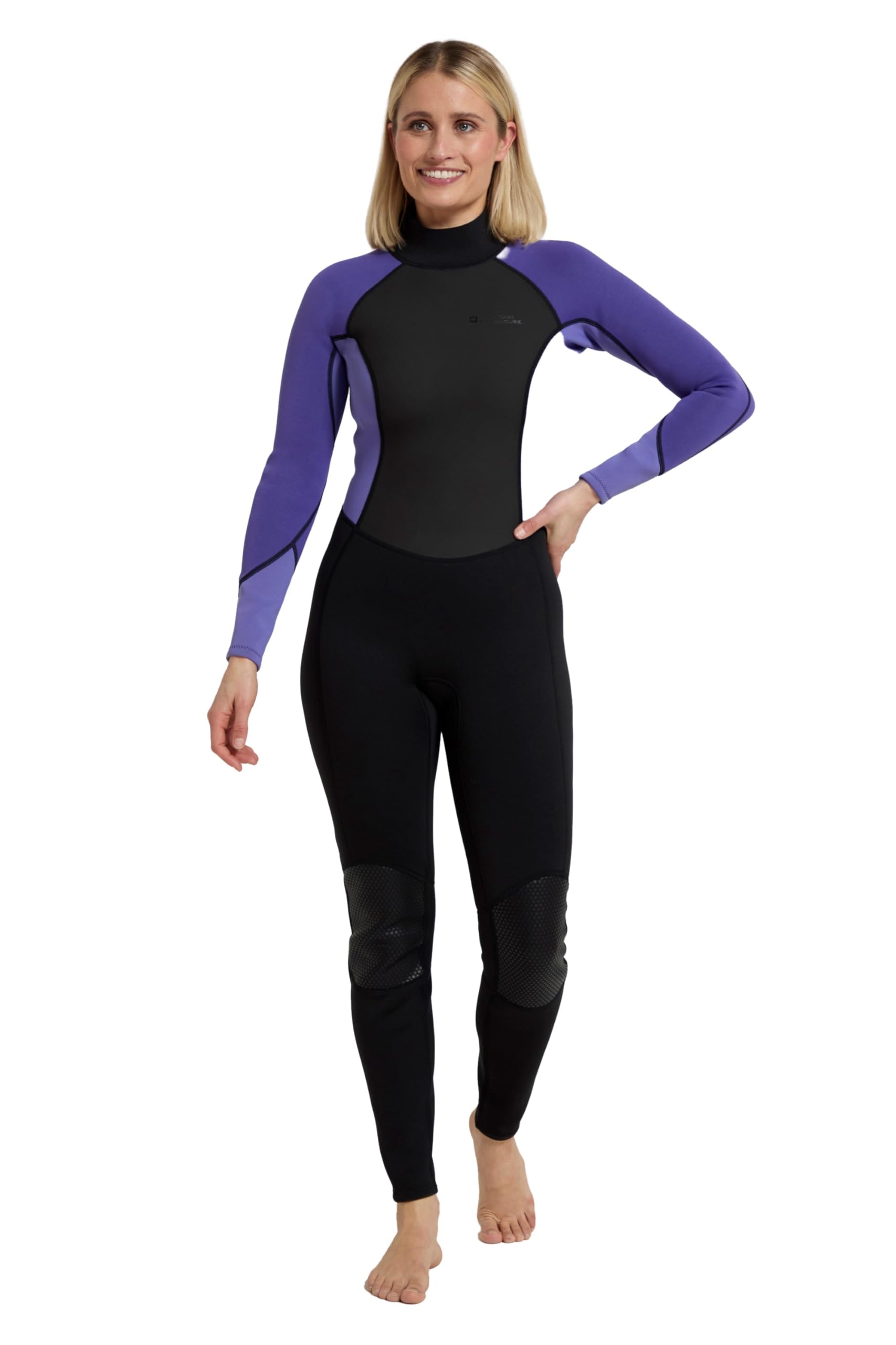 Mountain Warehouse Womens Full Wetsuit – 2.5mm Thickness, UPF 50+, Contour Fit, Adjustable Neck Swimming Wet Suit, Retains Body Heat - One Piece - Spring Summer Dark Purple Women's Size 4-6 — image 1