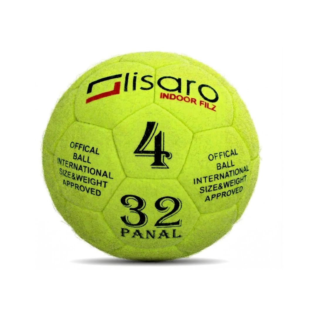 Lisaro Pallone da calcio in feltro 2.0 per interni, taglia 4, per interni