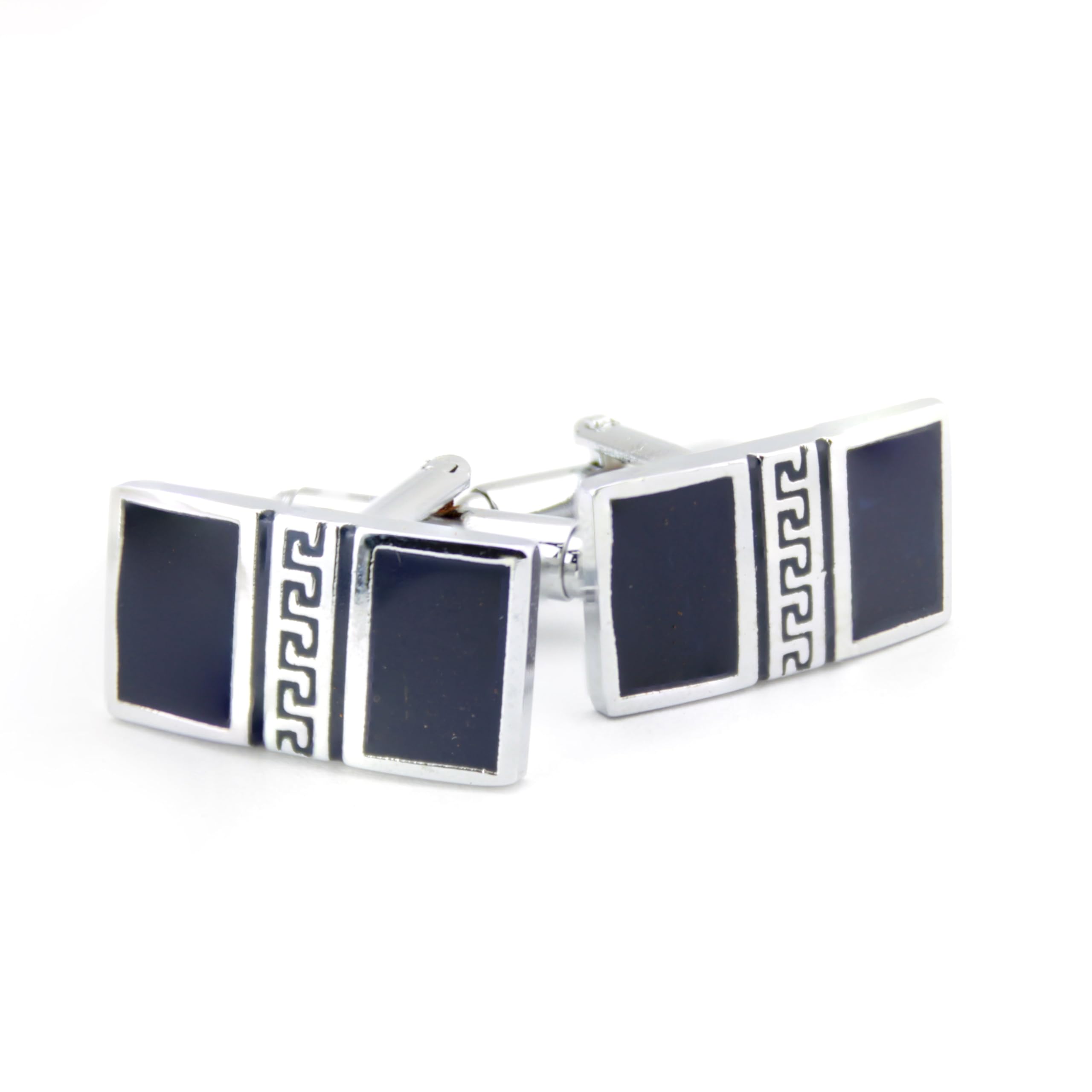 kavove The Cool Breeze Blue Cufflinks For Men-picture-11