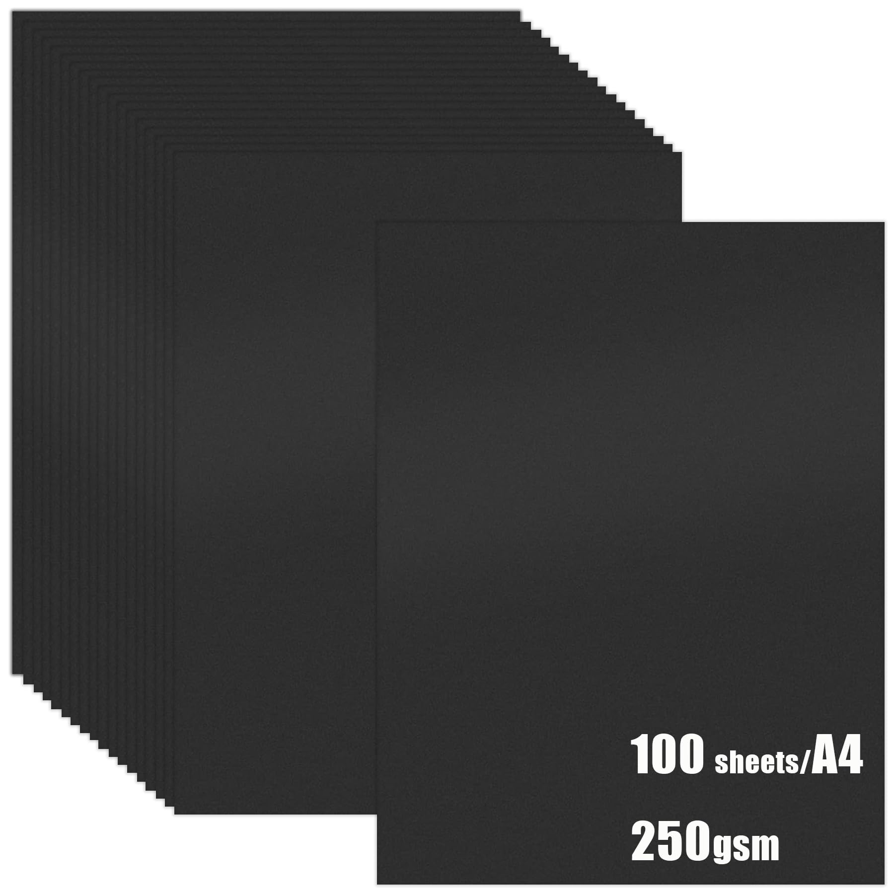 Grey Card A4, 100 Sheets 5 Neutral Colours 250gsm/92lb Heavy Weight Cardstock for DIY Crafting Scrapbook Decoration — image 1