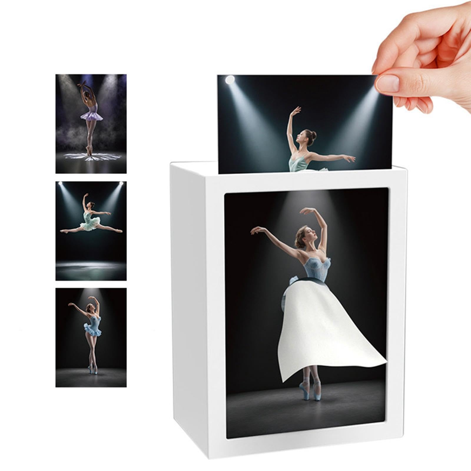 rockible Porta fazzoletti a Forma di Ballerina, Oggetto Decorativo Creativo e Pratico per la casa, con Luce Integrata, Ideale per Camera da Letto, Bagno,