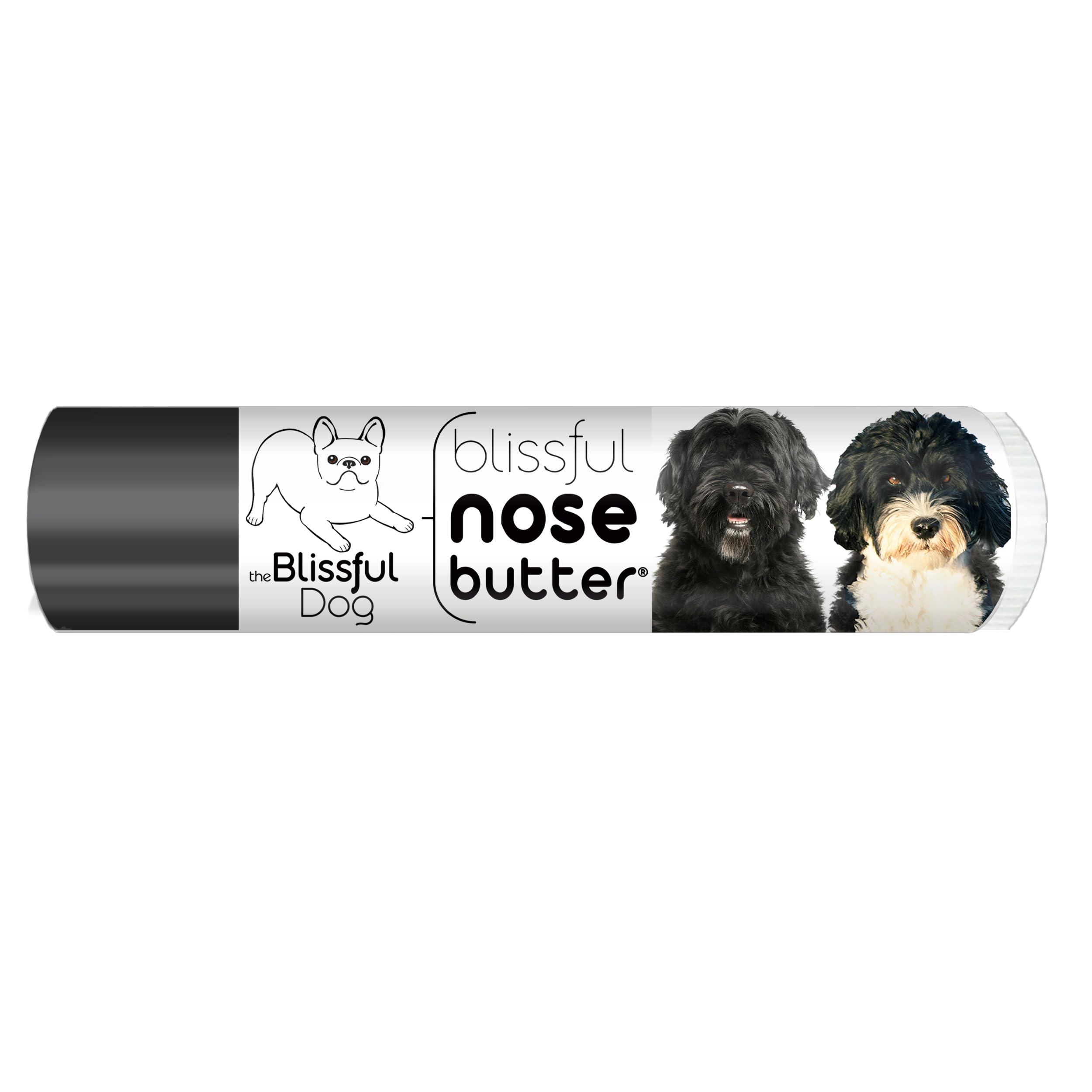 The Blissful Dog Portuguese Water Dog Nose Butter for Dry, Cracked Skin, Lick-Safe Dog Nose Balm with Moisturizing Shea Butter, Almond, Olive, and Essential Oils, Pet Supplies, Uncented, 0.15 oz.