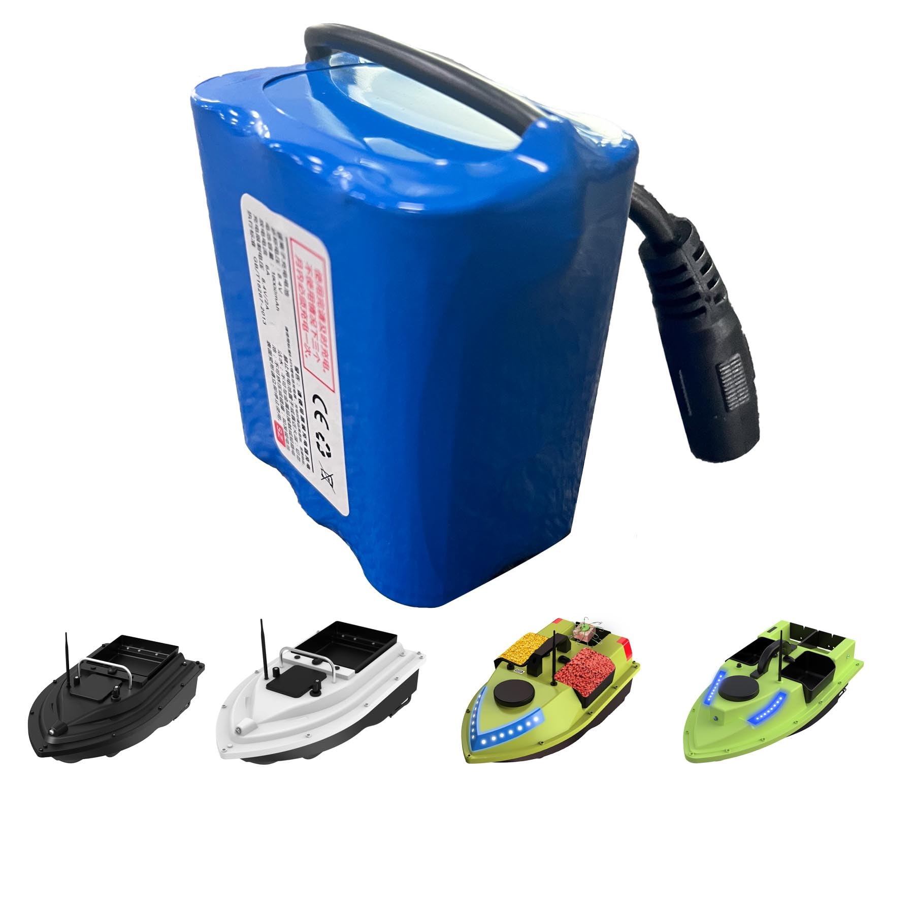 7.4V 12000mA 18000mAh Rechargeable Lithium Battery for D16 D18 V18 D19 D20 D26 Fishing Bait Boat (7.4V 18000mAh)