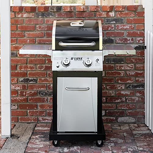 Nexgrill 720-0864RA Premium 2 Burner Propane Barbecue Gas Grill, Outdoor Cooking, Patio, Garden Barbecue Grill, 28000 BTUs, Foldable Side Table, with Full Stainless Steel Control panel Nexgrill 720-0864RA Premium 2 Burner Propane Barbecue Gas Grill, Outdoor Cooking, Patio, Garden Barbecue Grill, 28000 BTUs, Foldable Side Table, with Full Stainless Steel Control panel