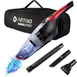 Aspirador De Pó Água e Objetos Sem Fio Portátil Artiko Aquadust Turbo Potente Bivolt Lithium 7.6V